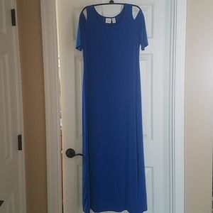 Chico's maxi dress with peekaboo shoulders